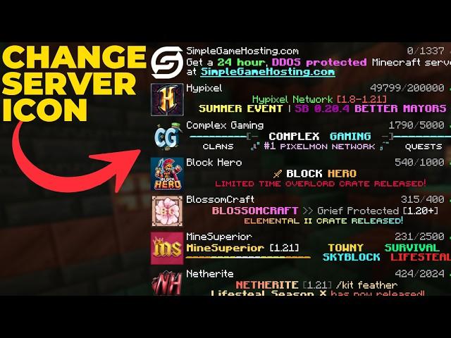 How To Change Minecraft Server Icon