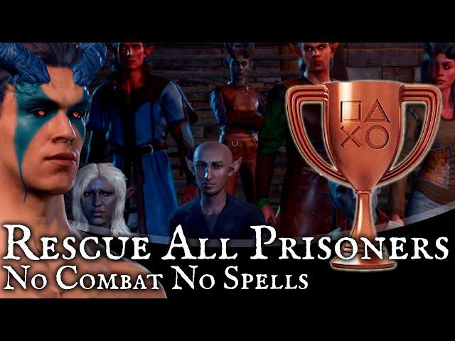 Baldurs Gate 3 - How to Rescue All prisoners from Moonrise Towers (No Combat) Tieflings and Gnomes