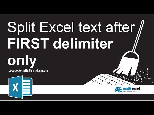 Split text after FIRST delimiter only with Excel functions