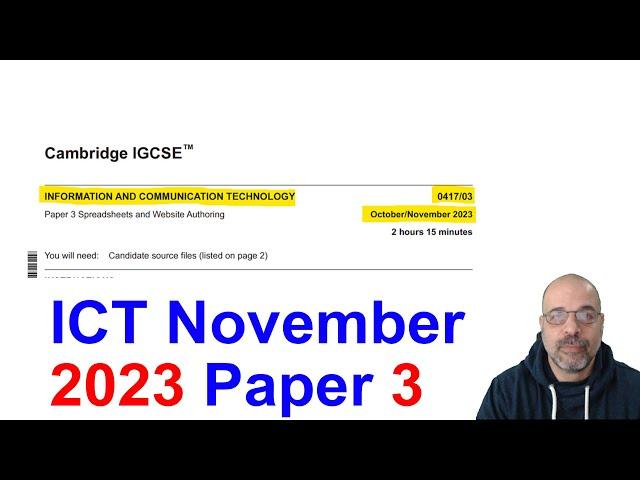 2023 November Paper 3, Cambridge 0417 ICT [IGCSE]