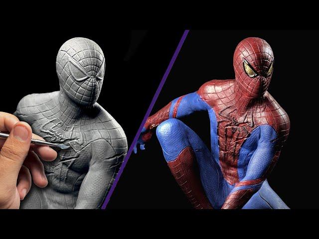 Sculpting The Amazing Spider-Man Timelapse | Andrew Garfield Suit