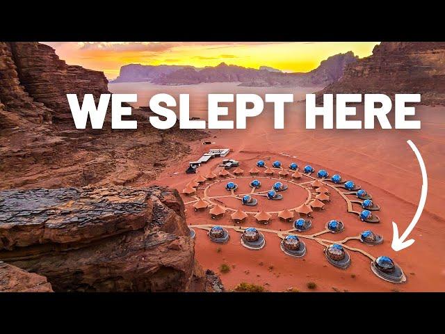 Wadi Rum Luxury Night Camp (Bubble domes in the desert) // JORDAN TRAVEL VLOG