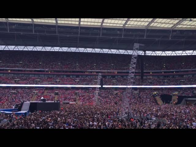 View from Block 122, Row 21, Seat 311 at Wembley Stadium