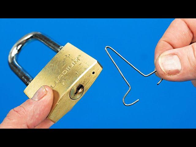 1 Easy Way to Open a Lock NEW! Crazy Way To Open Any Lock Without A Key!