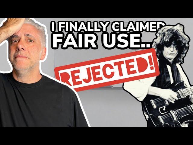 I Finally Claimed FAIR USE on a Video ...REJECTED! (Rant)