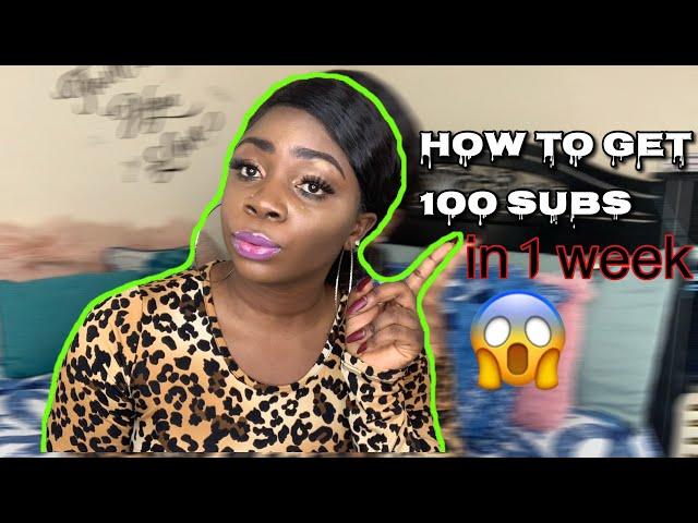 HOW TO GET YOUR FIRST 100 SUBSCRIBERS on YouTube fast in 2020!!