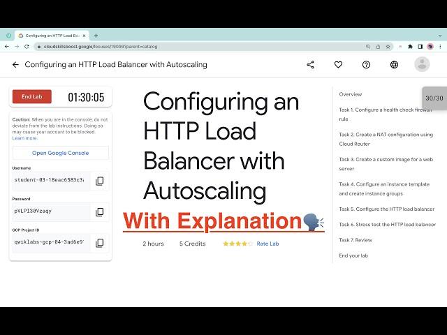 Configuring an HTTP Load Balancer with Autoscaling || #qwiklabs || #coursera [With Explanation ️]