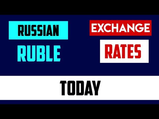 Russian Ruble (RUB)  Exchange Rates Today 31 July 2024 Soviet Union Currency