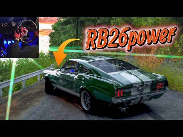 RB26 Ford Mustang Drifting | Shomaru Touge at dusk | Assetto Corsa