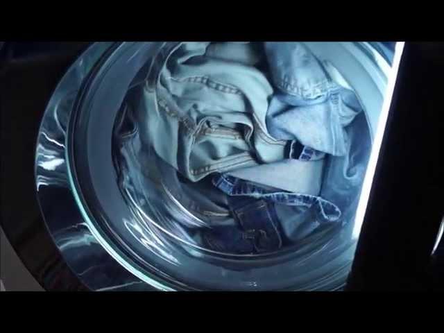 LG F10A8HDS5 washing machine - washing denim