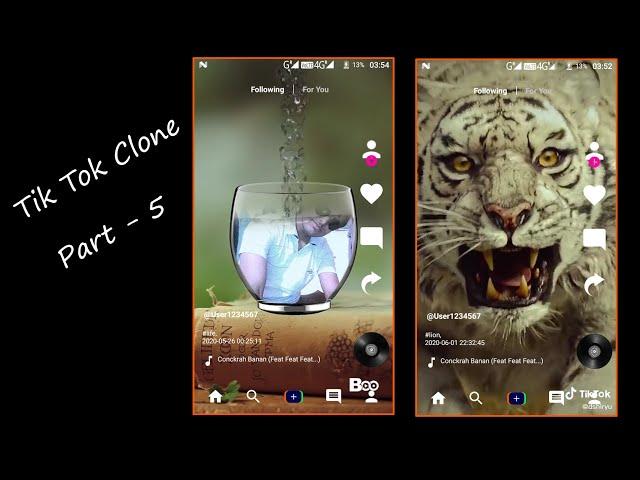 TikTok Clone - 5 (Create Swipe RecyclerView) | Android Studio Tutorial