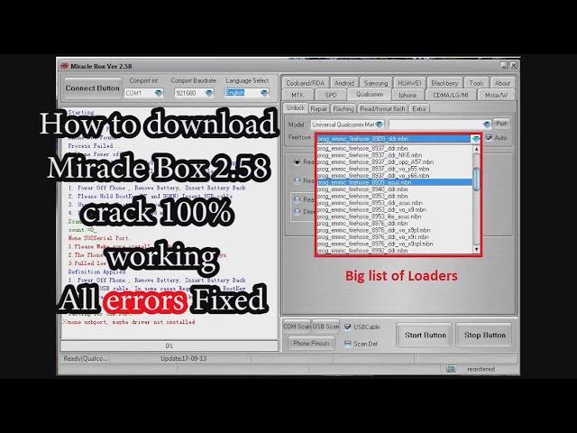 Miracle box 2.58 crack latest 2018 working all errors fixed