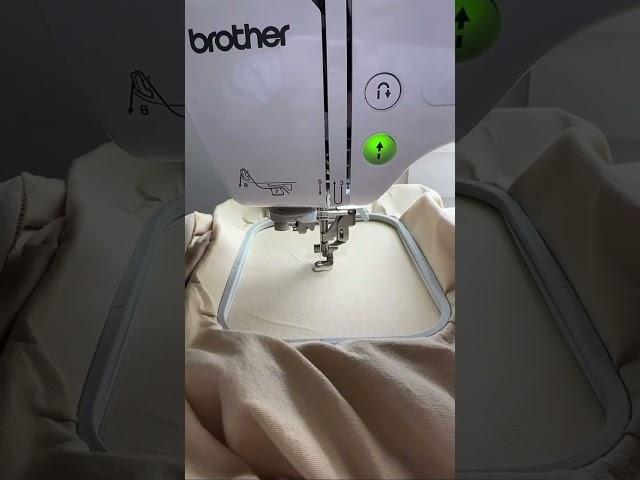 How to embroider with Brother embroidery machine! #alexandralouise #embroidery