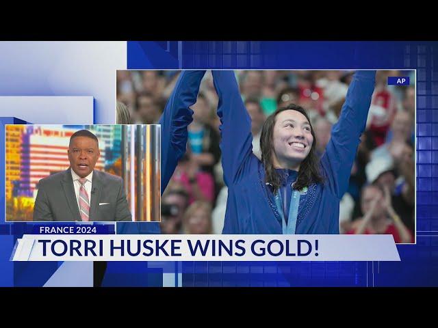 Arlington native Torri Huske wins gold