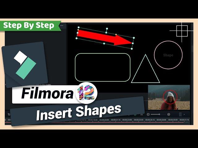 Insert or Draw Shapes | Filmora 12 & 13 Tutorial