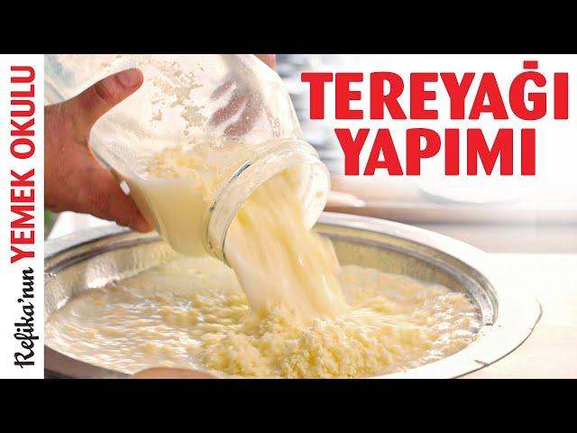 Evde Tereyağı Nasıl Yapılır? | Mis Gibi Tereyağı Yapımı Tarifi | Yoğurdun Kaymağından Tereyağı!