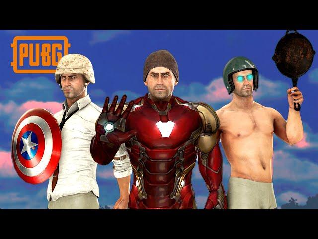 Noobvengers in Pubg | Funny Animation Compilation (Iron Noob Man, Thor, Capt. America)