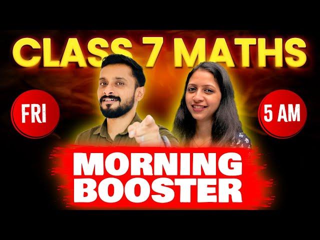 Class 7 Maths christmas Exam | Morning Booster | Exam Winner Class 7