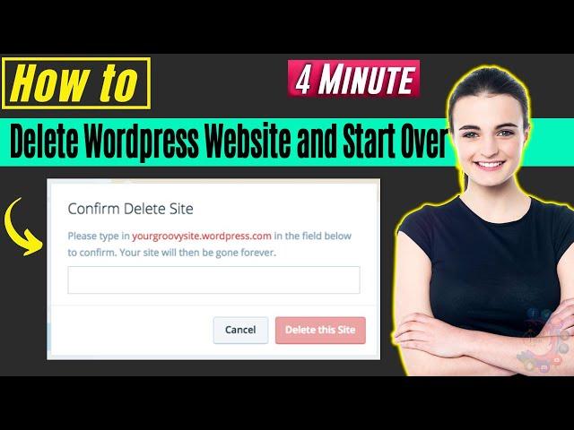 How To Delete Wordpress Website and Start Over 2024