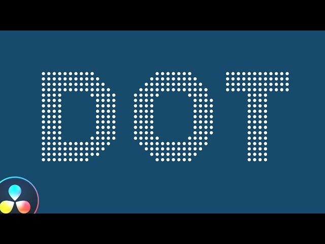 How to Create Dotted Text Effect in DaVinci Resolve | Fusion Tutorial