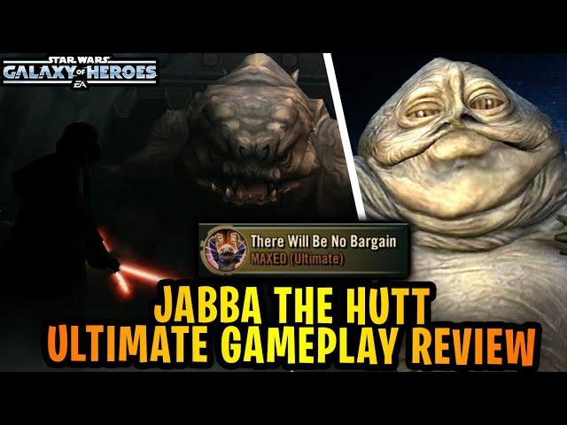 Jabba the Hutt Unlocked + Ultimate Ability Gameplay Review - Best Counter to Master Kenobi in SWGoH