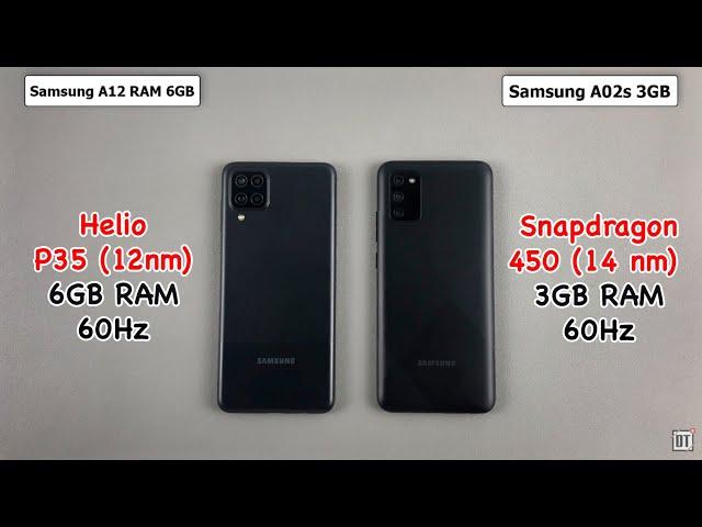 Samsung A12 vs Samsung A02s Speed Test, Display Test, Camera Test