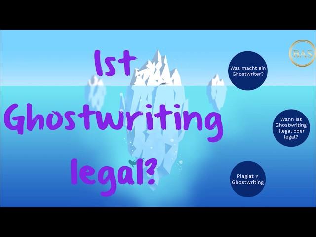 Ist Ghostwriting legal?  Jetzt erfahren!
