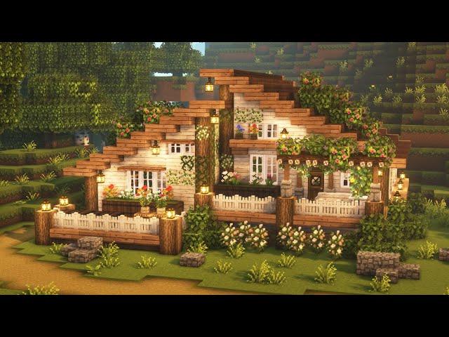 [Minecraft]  Cozy Cottagecore House Tutorial / Aesthetic / Mizuno's 16 Craft Resource Pack