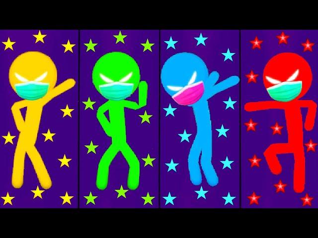 STICKMAN PARTY: 4 PLAYERS - MINI GAMES BATTLES (TOURNAMENT) - IOS & ANDROID GAMEPLAY