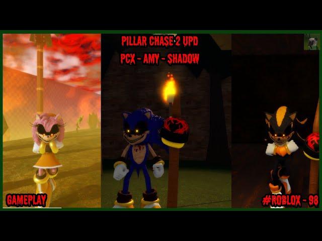 Roblox Pillar Chase 2 - UPD - Playing with PCX / Ultimate / Thorn - Sonic - Amy - Shadow (98)