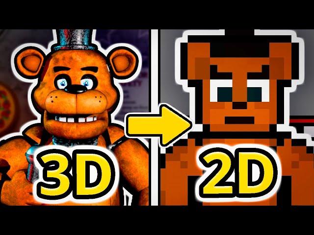 Hice FNAF pero PIXELART...