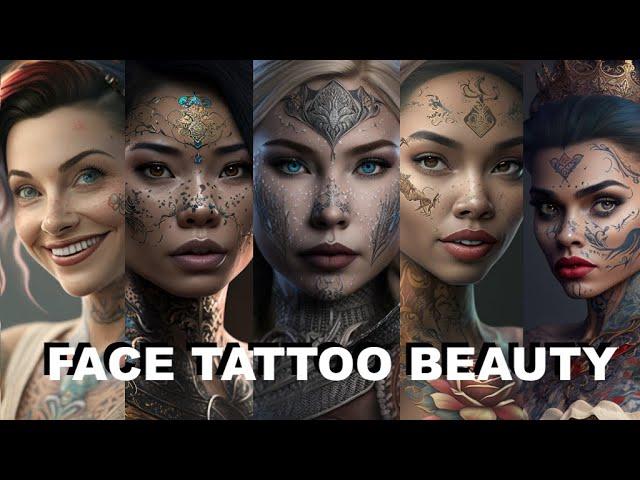 FACE TATTOOED PRINCESSES / AI generated ai reimagine ai art ai video