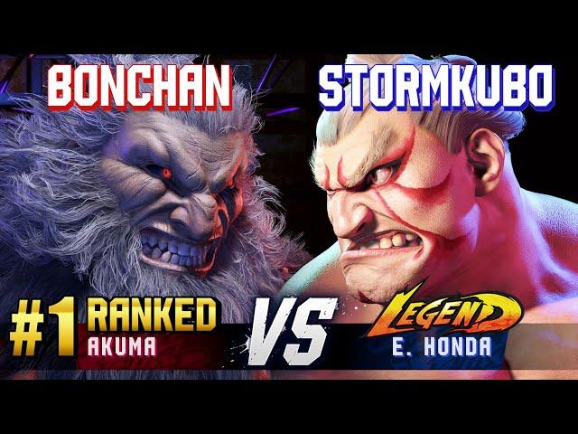 SF6 ▰ BONCHAN (#1 Ranked Akuma) vs STORMKUBO (E.Honda) ▰ High Level Gameplay