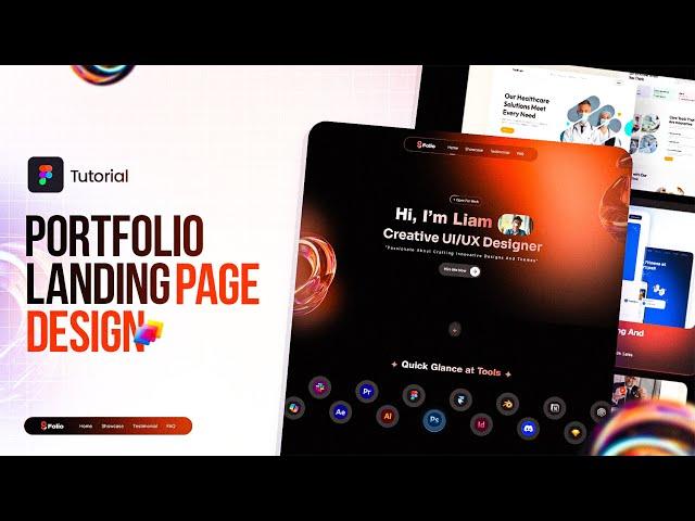 Portfolio Landing Page Design | Figma Tutorial