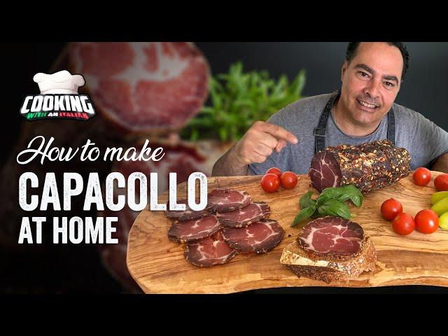 How to MAKE Capocollo / Capicolo at home, CURE and AGE authentically by an Italian