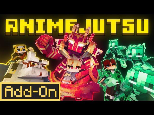 ANIME JUTSU ADDON is INSANE for Minecraft Bedrock Edition