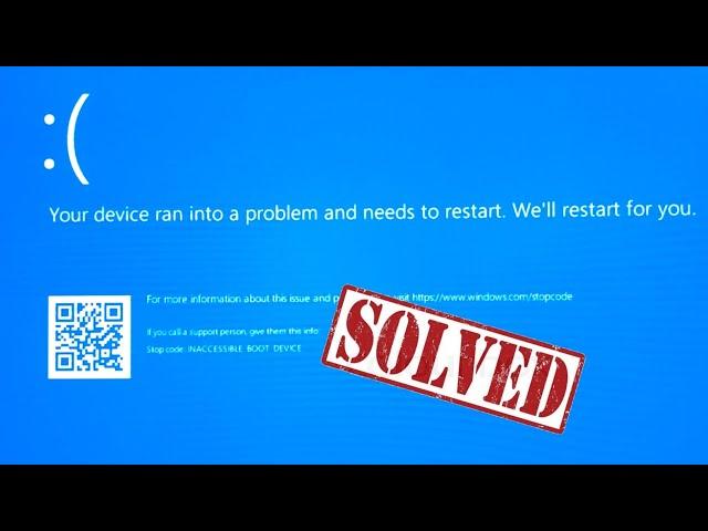 How to Fix Your device ran into a problem and needs to restart. We'll restart for you