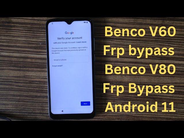 Benco V60 Frp bypass  Benco V80 Frp Bypass  Android 11