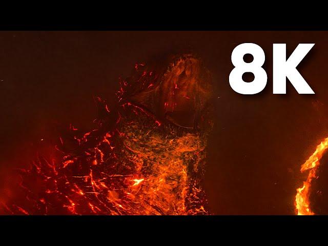 Burning Godzilla vs. King Ghidorah | Godzilla: King of the Monsters (2019) [8K Upscale]