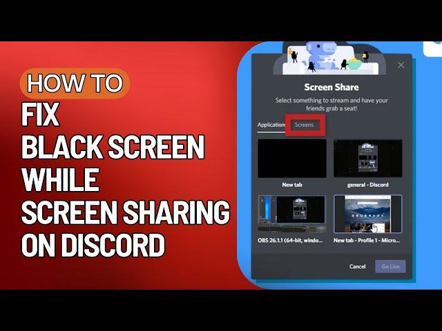 ️ Black Screen While Screen sharing on Discord Fix | Black Screen Discord Fix [2023 EDITION] ️