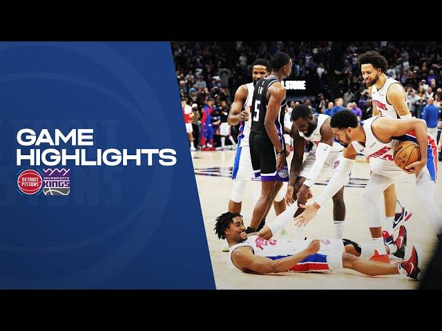 GAME HIGHLIGHTS: Pistons Complete Comeback vs Kings