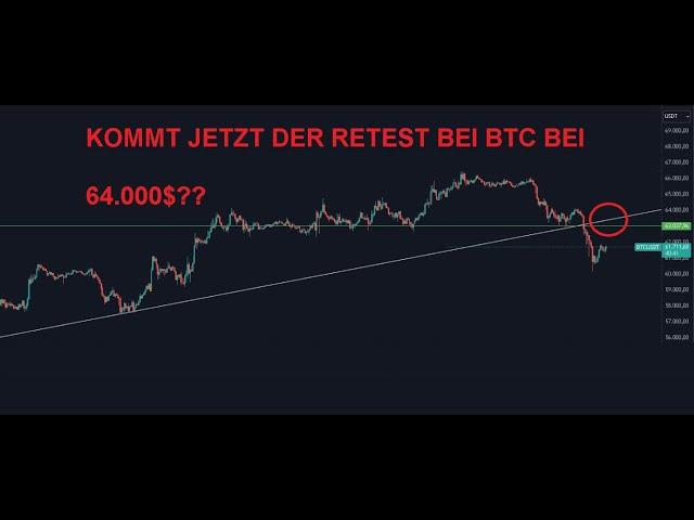 Bitcoin & Ethereum. Wie gehts weiter für BTC??? Von hier etwas hoch und dann weiter runter!