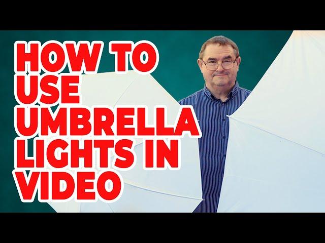 How to use umbrella lights in video: Cheap YouTube lighting setup and Video Conferencing lights
