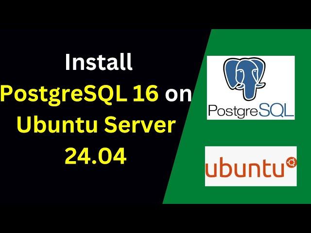 How to install PostgreSQL 16 on Ubuntu 24.04 Server | Install PostgreSQL 16.2 on Ubuntu Server 2024