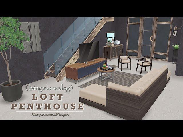 LOFT PENTHOUSE (living alone vlog) | The Sims Freeplay | House Tour | Simspirational Designs