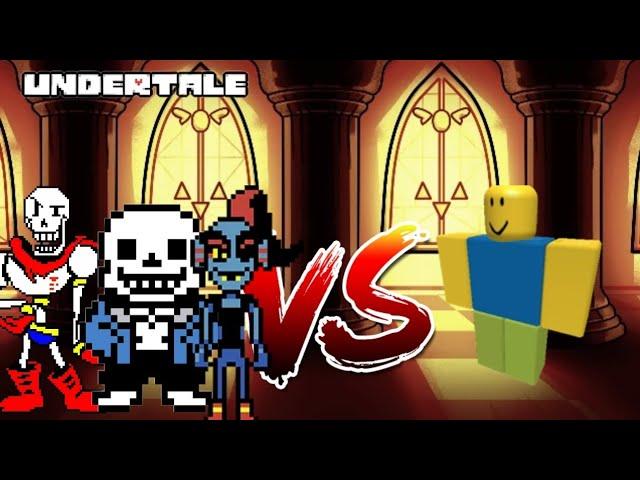 UNDERTALE CHARACTERS VS NOOB