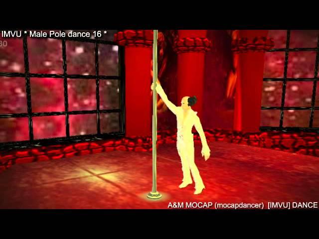 IMVU - Male Pole dance 16  |  3D dance animation - A&M MOCAP / mocapdancer
