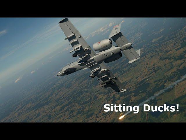 DCS World A10C - Sitting Ducks! (mavericks/cluster bombs) 60fps HD