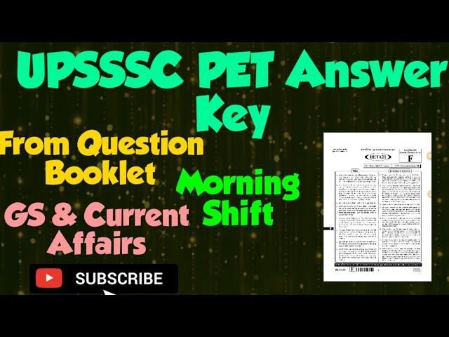 pet paper solution|pet exam question paper 2021|PET exam solution|upsssc pet answer key 2021