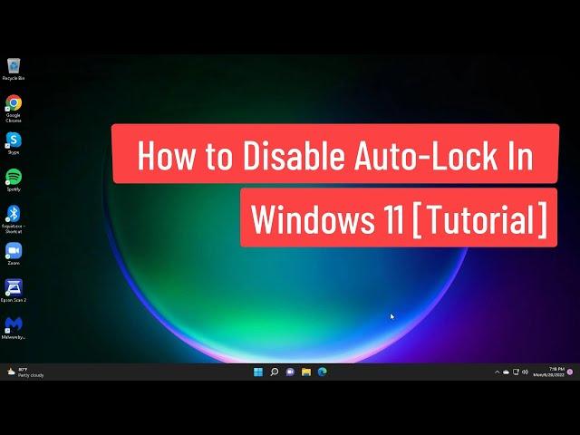 How to Disable Auto-Lock In Windows 11 [Tutorial]